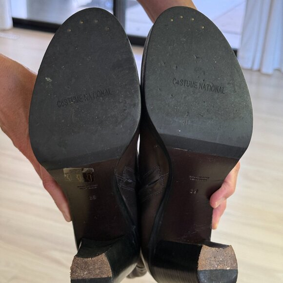 CNC Costume National Gray Leather Boots 39/US 9 - Picture 6 of 7